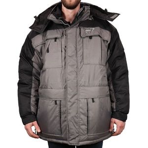 Mens 3in1 Warm Winter Coat Parka & Vest (5XL/6XL)